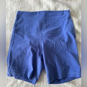 6” size 4 Lululemon blue shorts